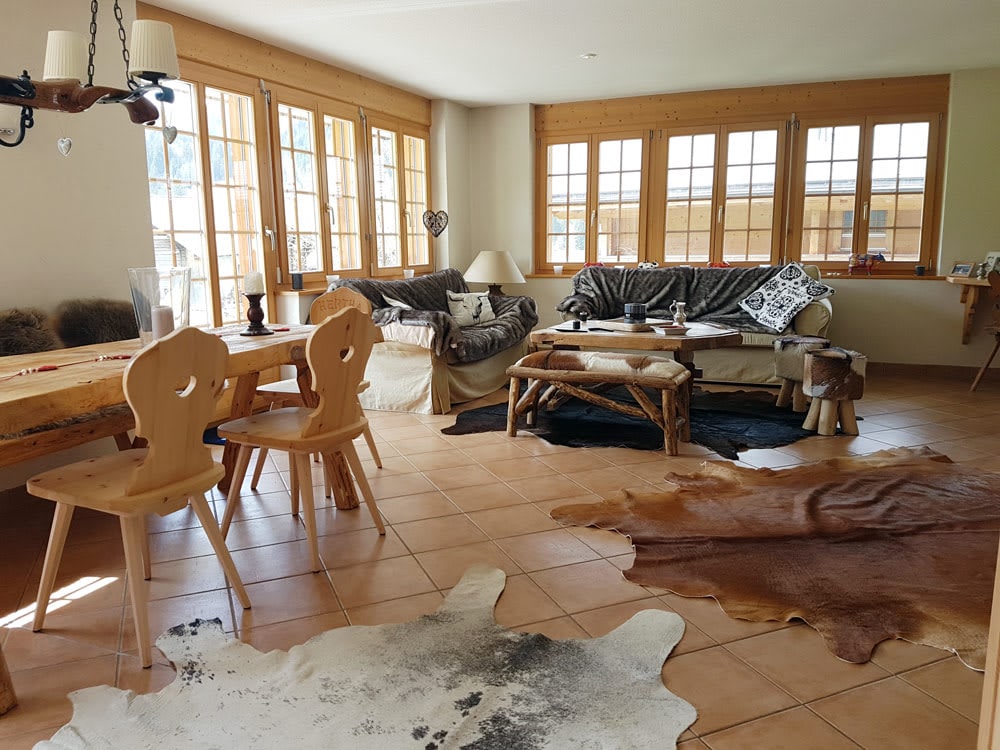 over view of the living room 