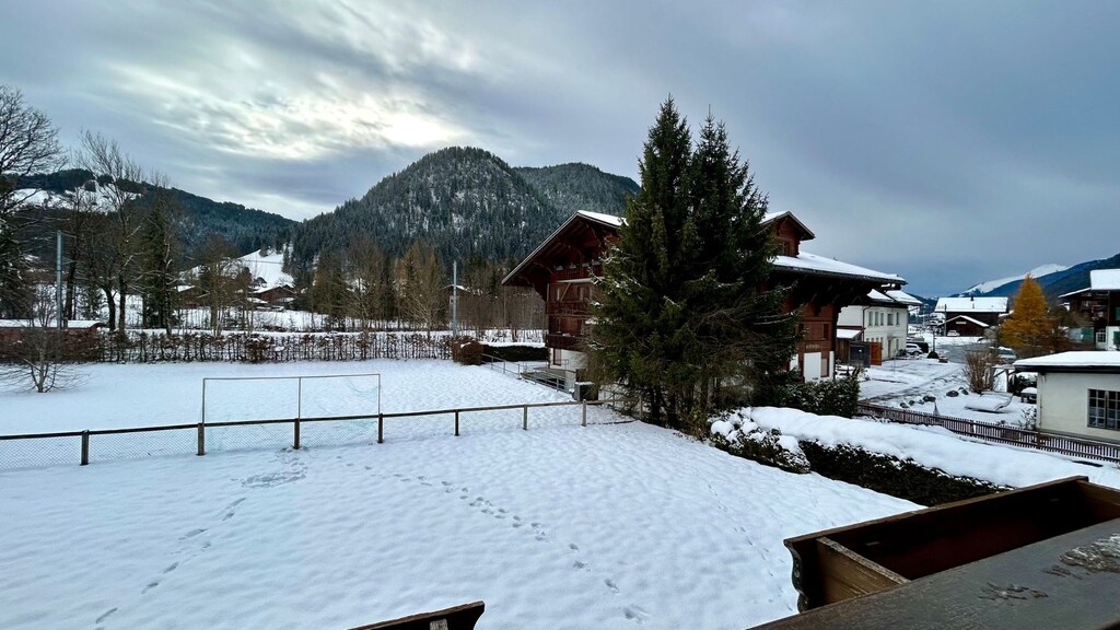 back yard with mountain views 