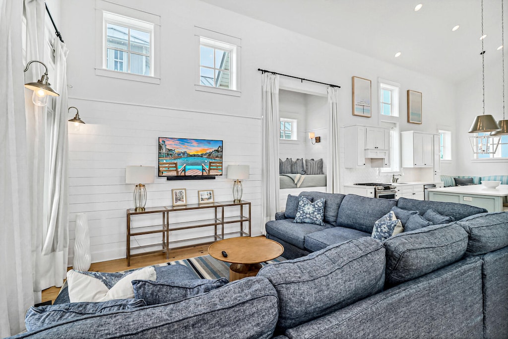 2nd Floor Living Area with Cozy Seating. 