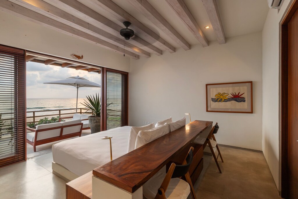 A beautifully designed indoor-outdoor space with rustic charm, natural light, and a seamless connection to nature.