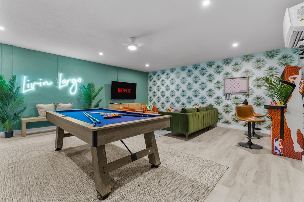 Live large and play hard in our expansive game room, designed for endless fun and entertainment!