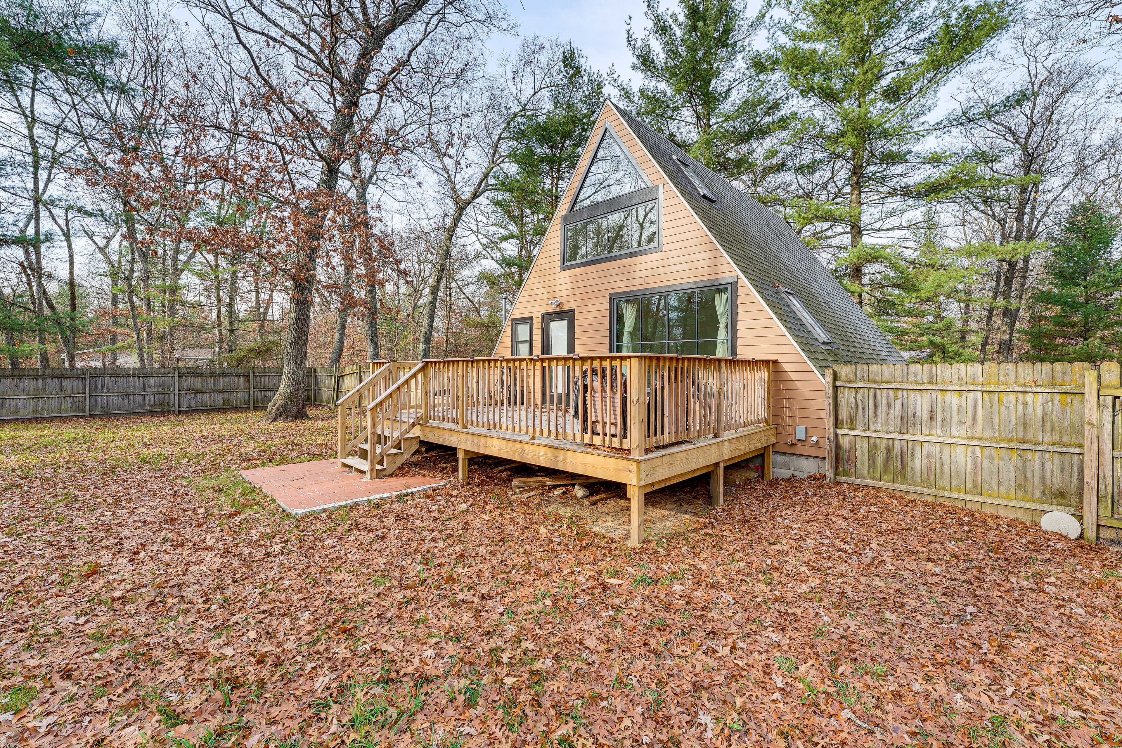 Property Image 2 - Walk to Fox Lake: Pet-Friendly A-Frame w/ Fire Pit