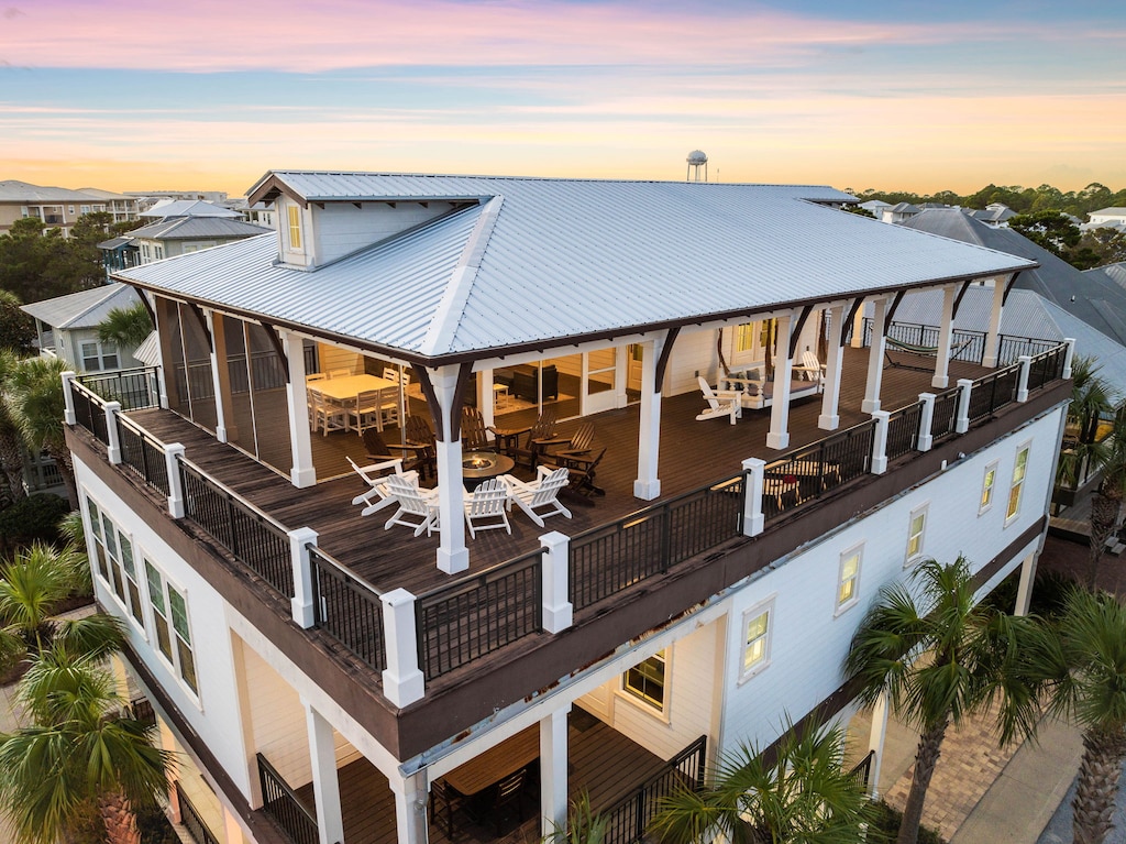 Expansive Rooftop patio, deck, and game space!