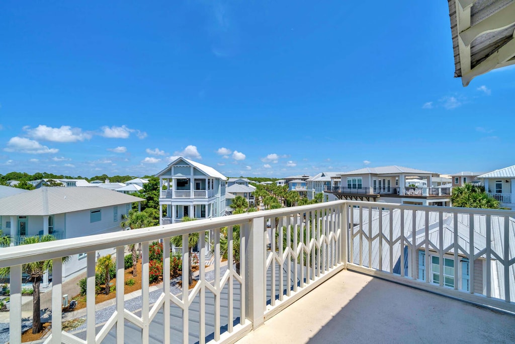Stunning top floor balcony