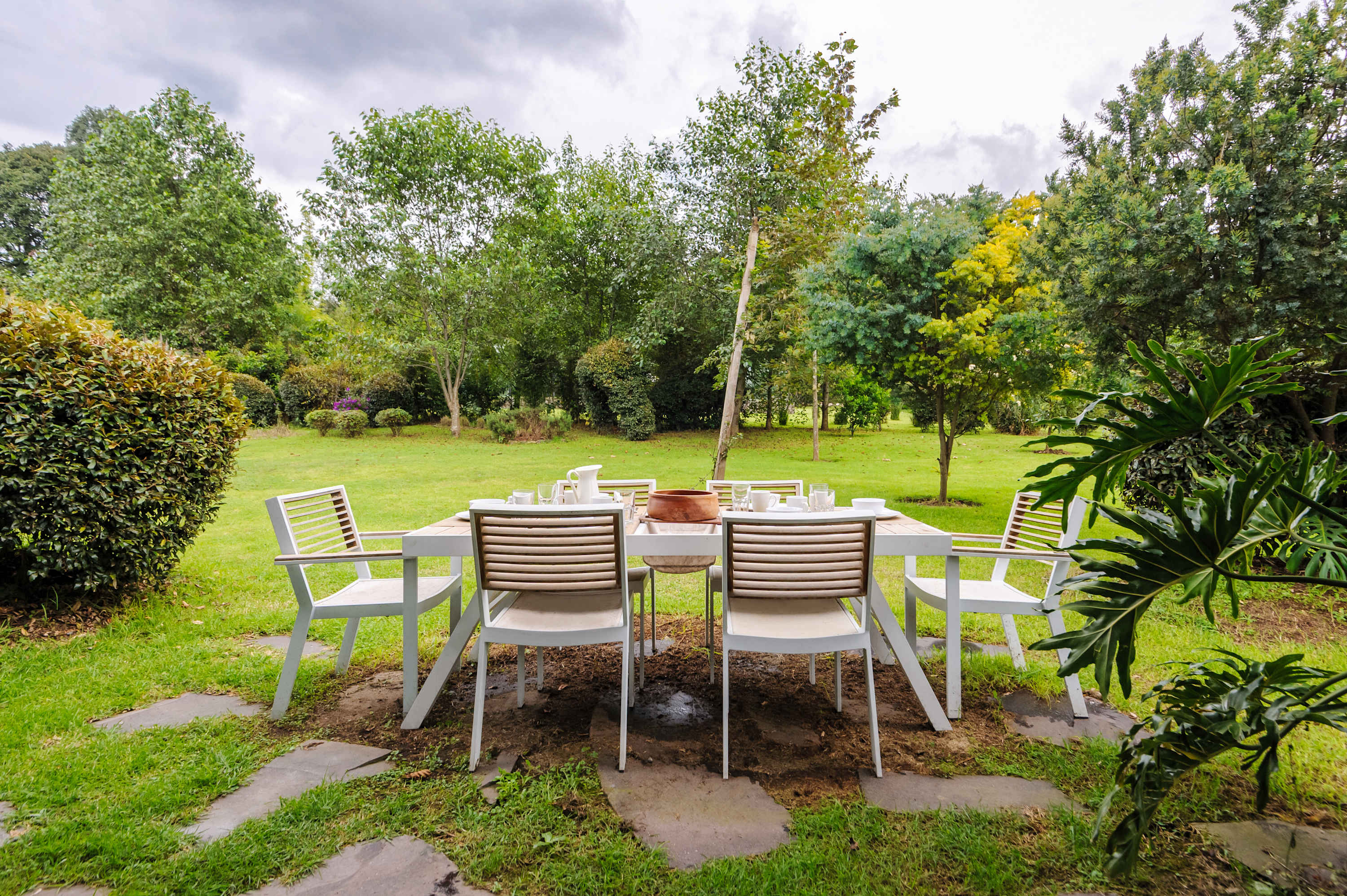 Comedor exterior, Jardín