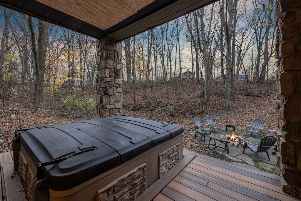 From bubbles to bonfires, this spot has it all!