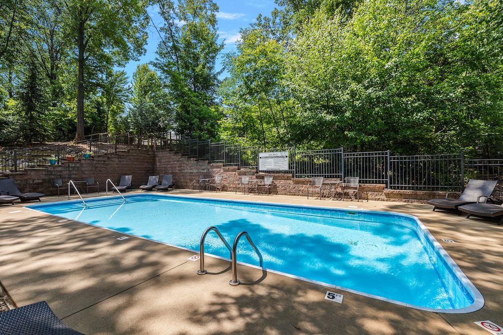 Guests have access to Camp Buffalo's community pool.