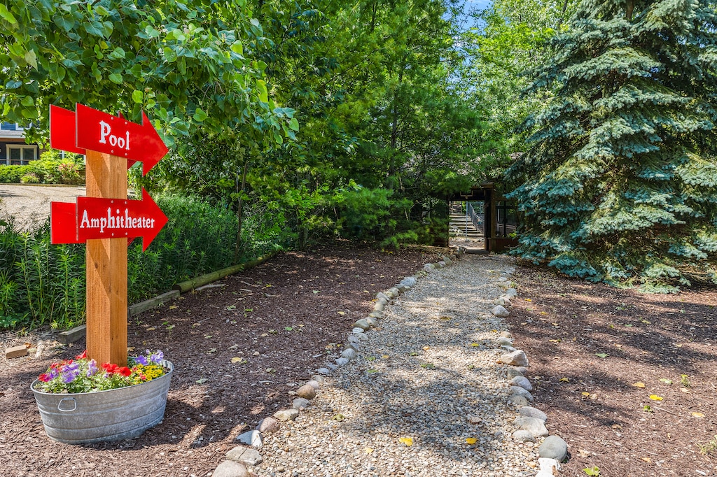 Guests have access to Camp Buffalo's community pool.