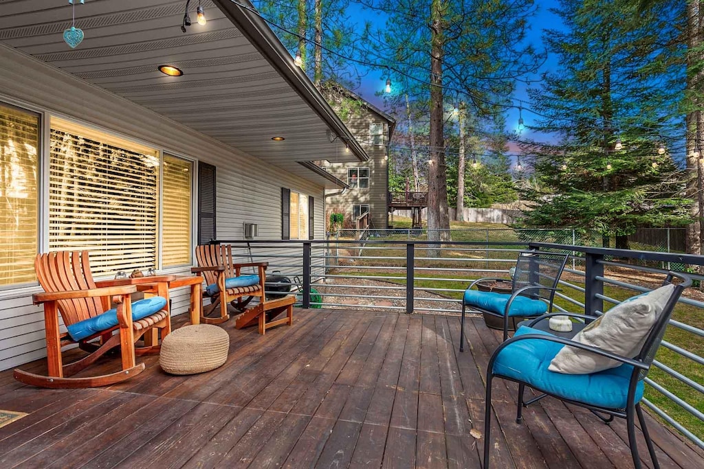 Sit back and relax on the back deck!
