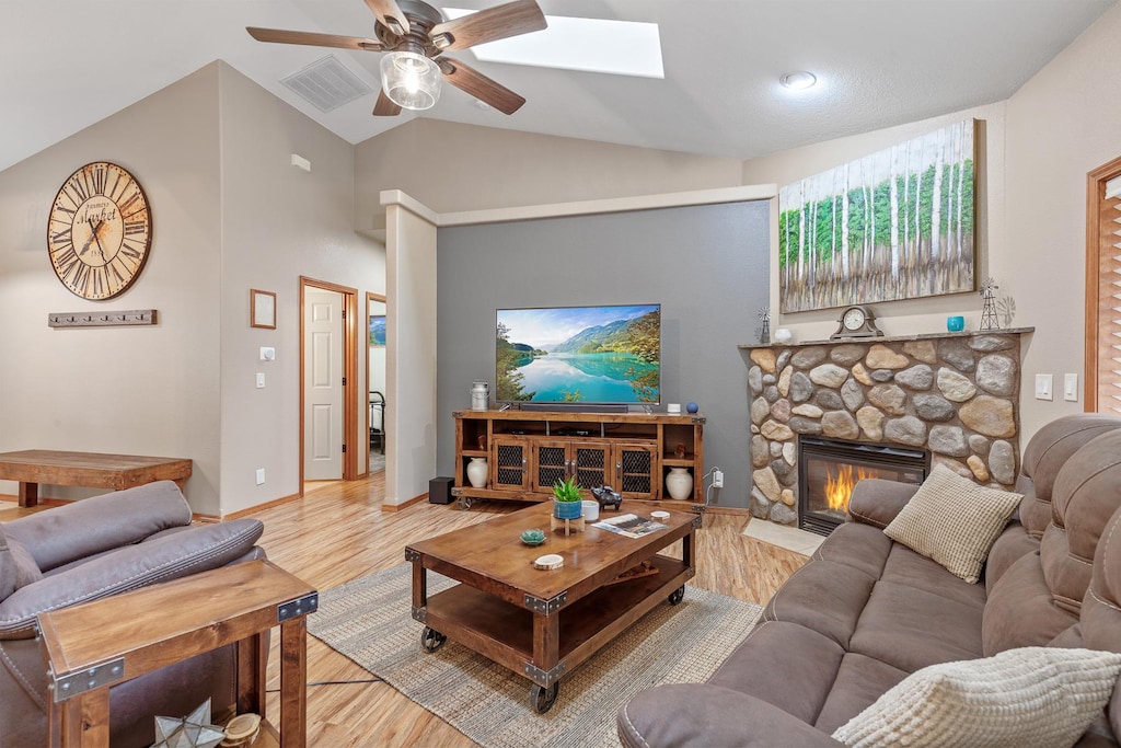 Spacious living room with Smart TV