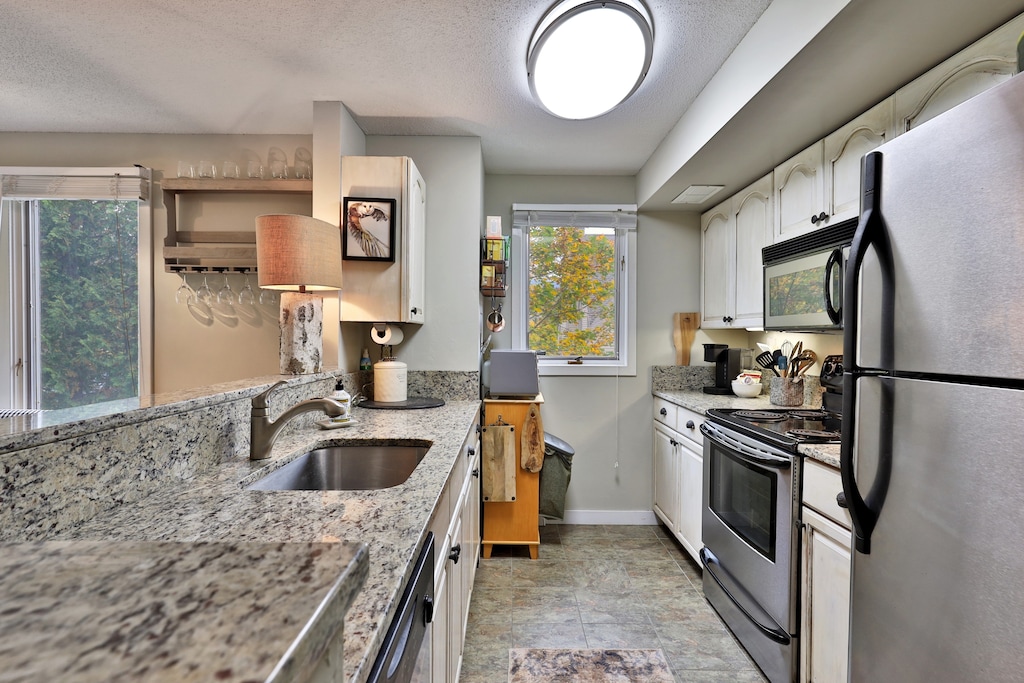 Well appointed kitchen.