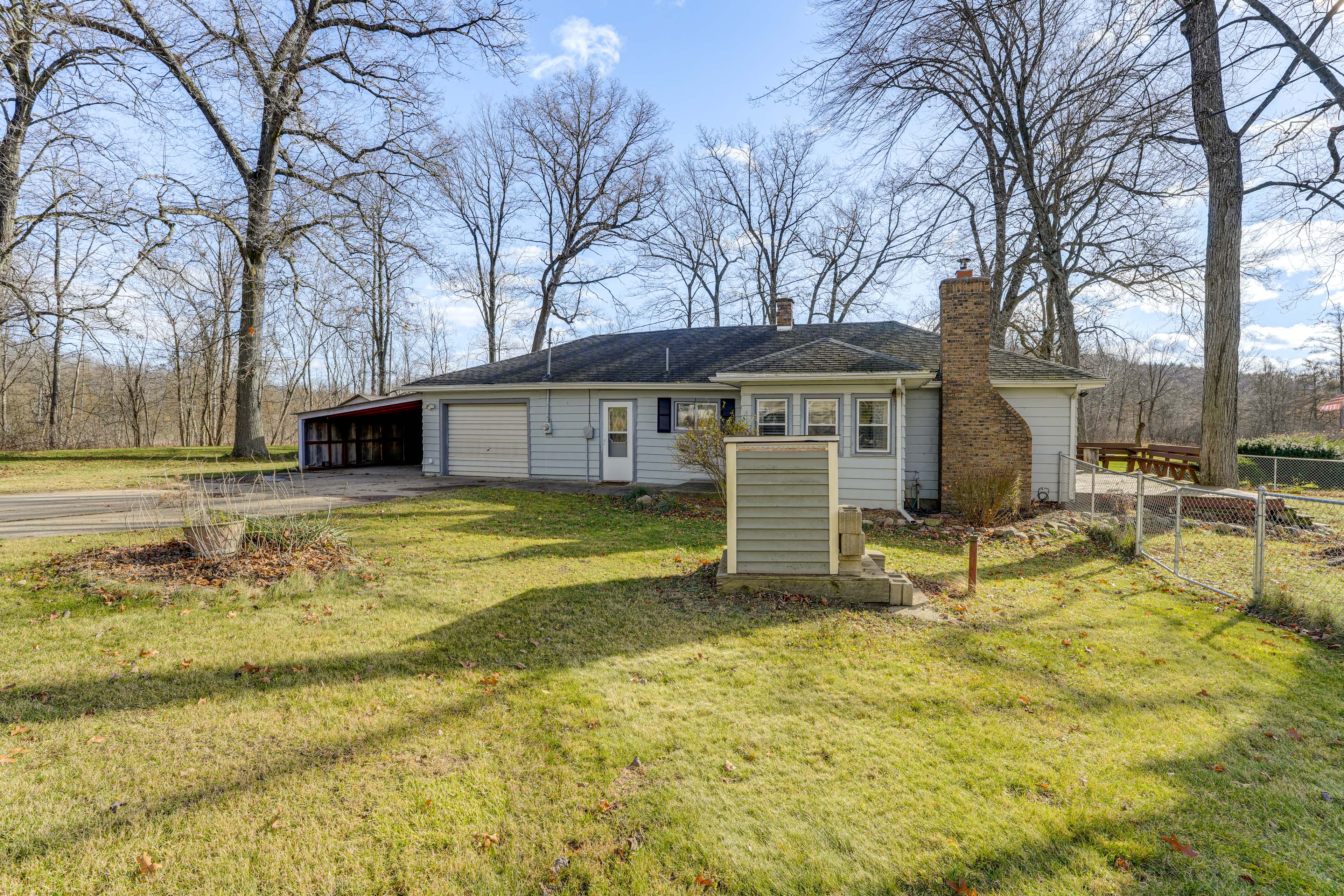 Secluded Home w/ Lake View in Delton!