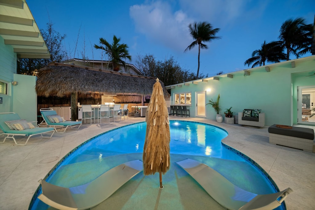 Enjoy relaxing evenings in this private yard