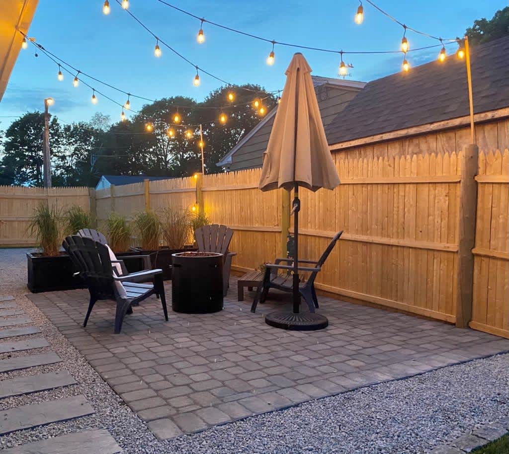 second outdoor sitting area