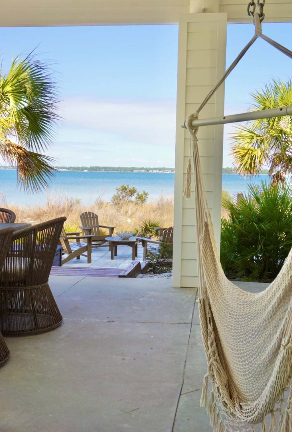 Relax in the breeze under the shade of the back porch and patio