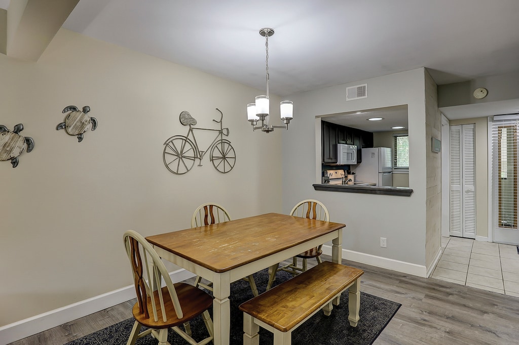 Adjacent to kitchen