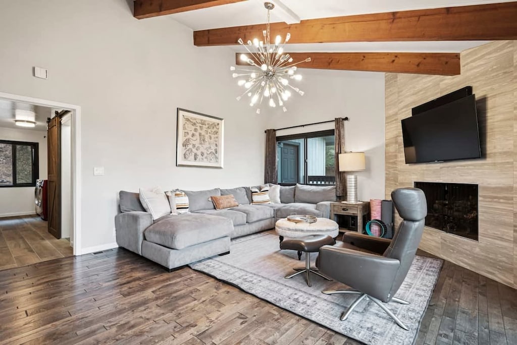 Cozy living space designed for comfort