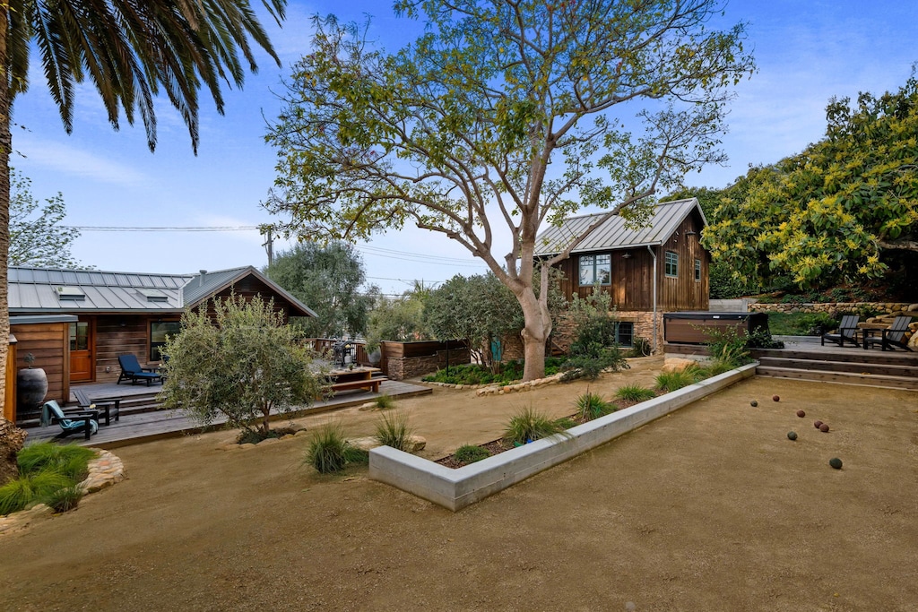 Property View: Main House on left - Loft Studio on right