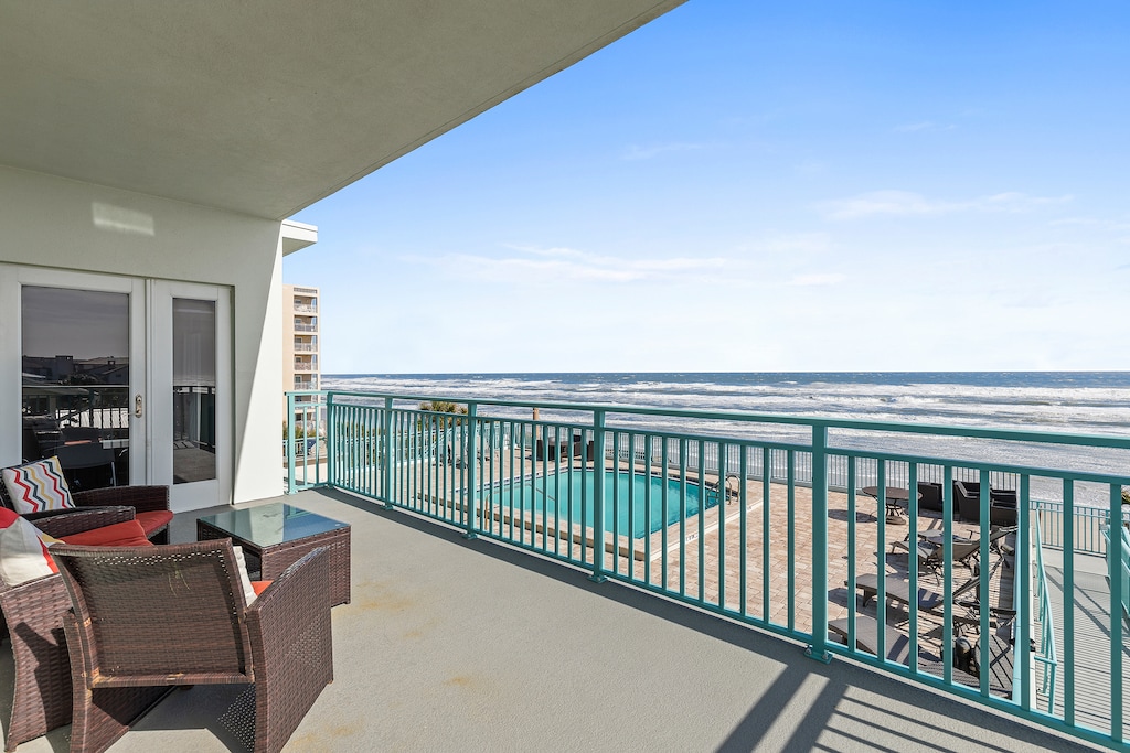 Incredible pool and ocean views from balcony