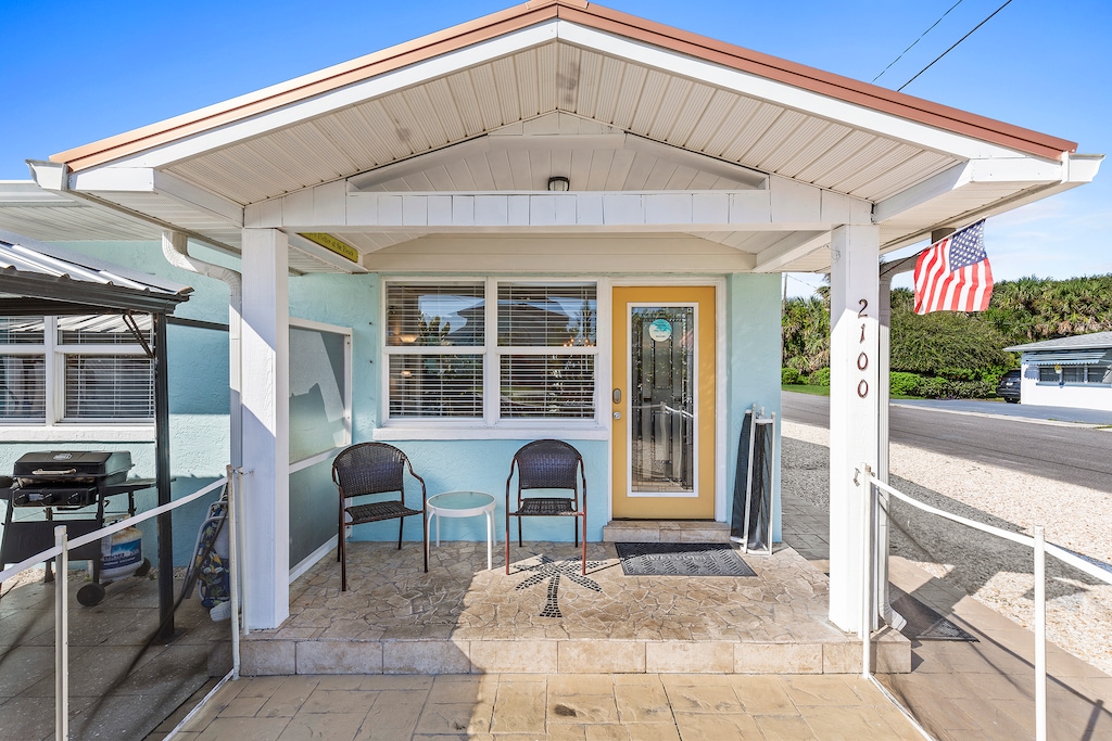 Welcoming front entrance