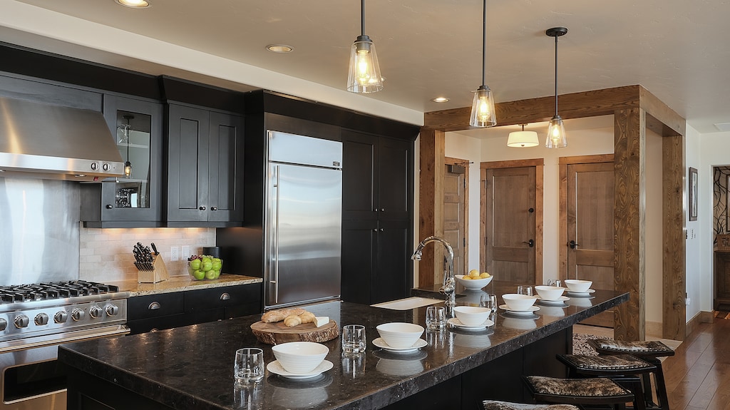 Kitchen, Main Level - Large island with bar seating