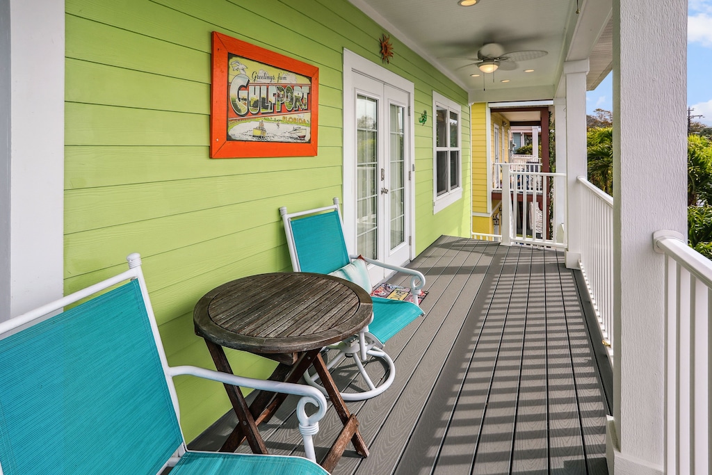 Main level front deck