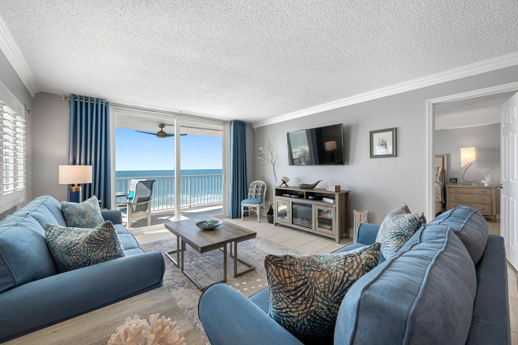 Living Room with Balcony Access