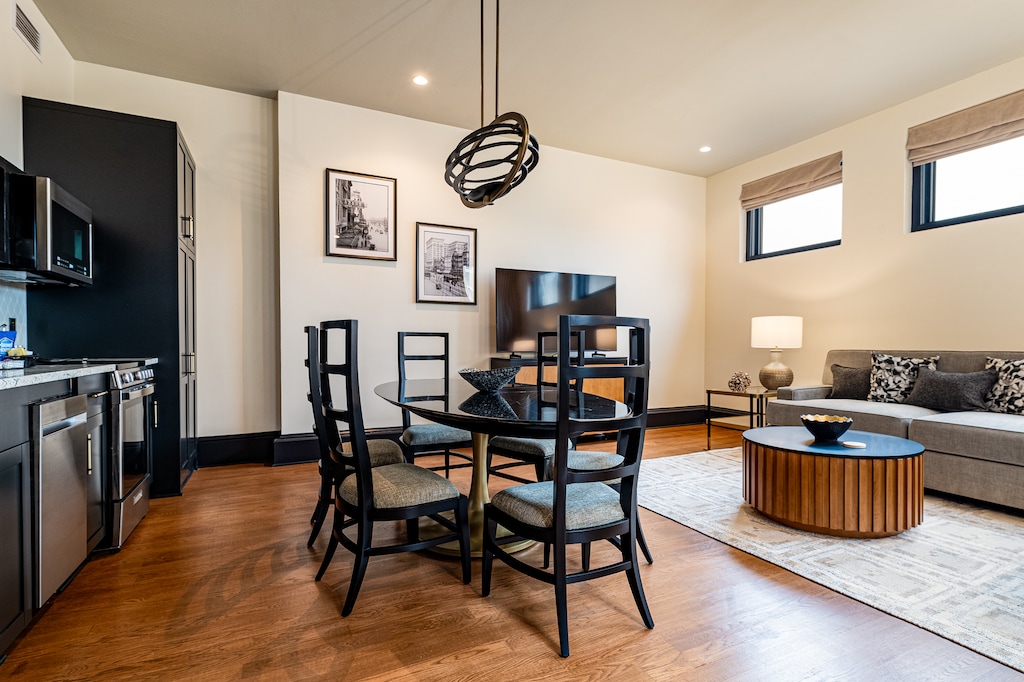 Dining area with seating
