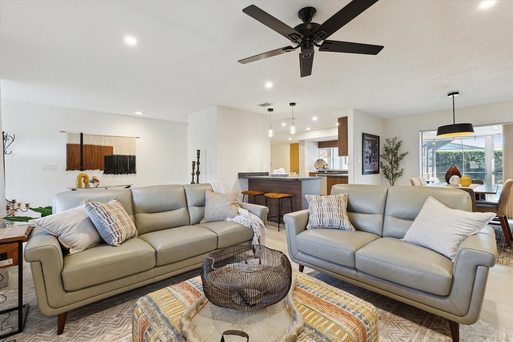 Cozy living room couch.