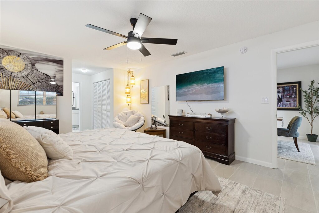 Flat screen TV at Master bedroom