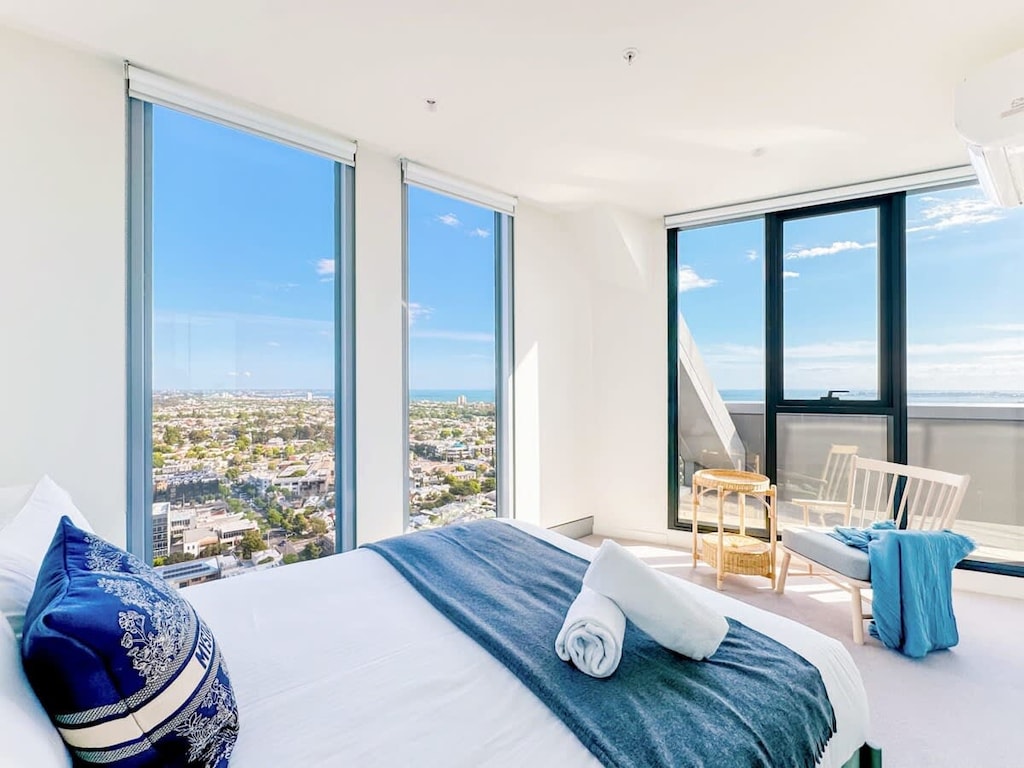 bright master bedroom