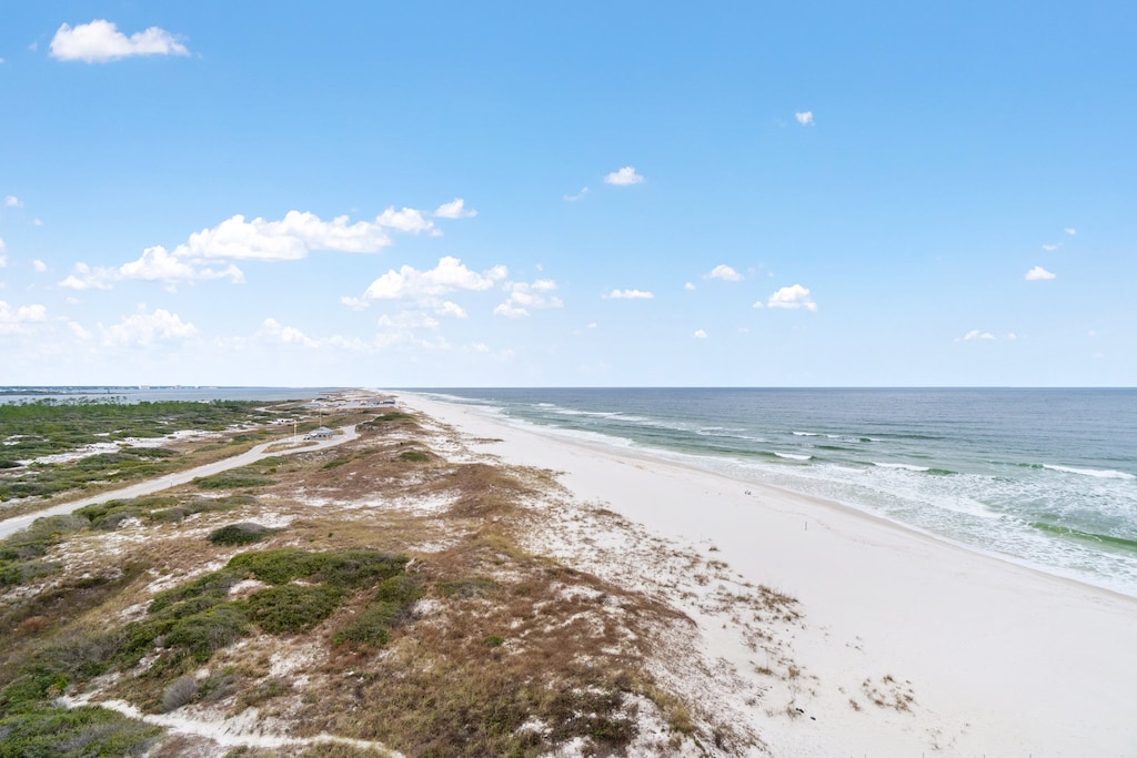 Tranquil white sand beach