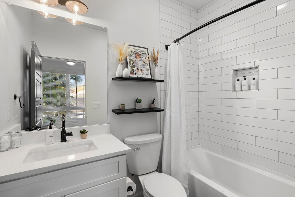 Private Bath with Shower/Tub Combo