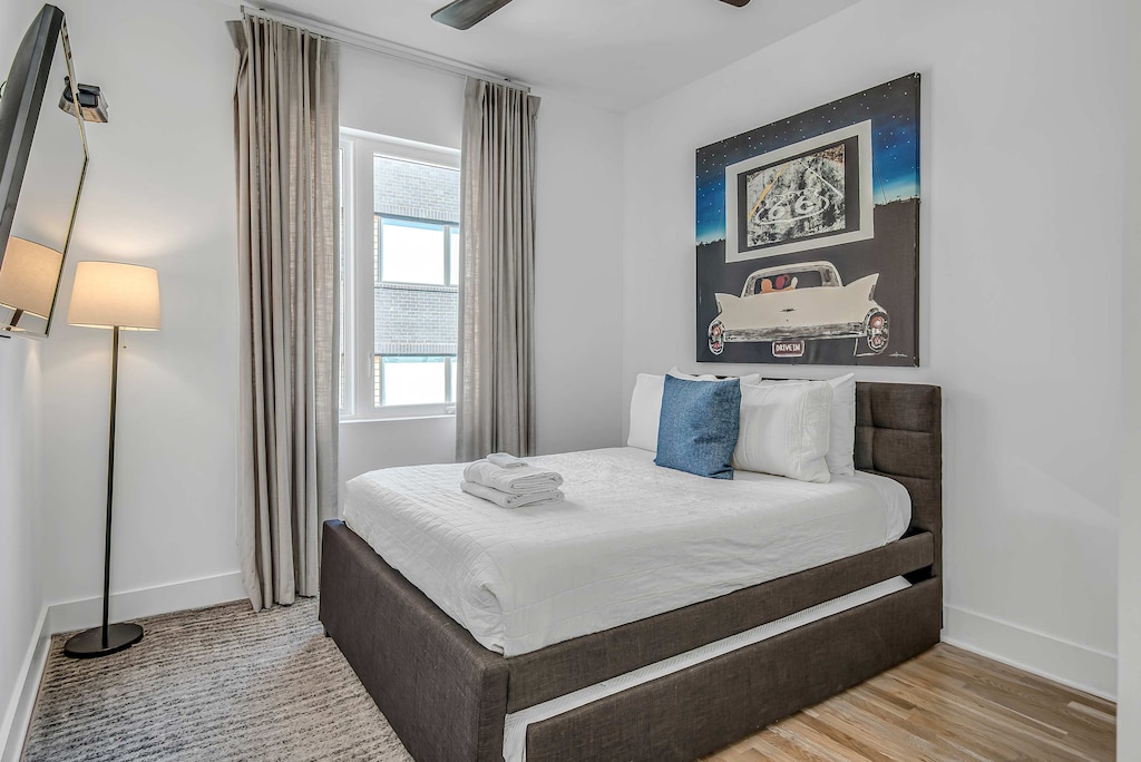 Bedroom 3 - Queen Bed with pull out. With attached private bath. Level 3.
