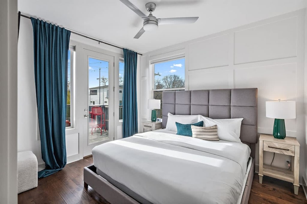 Bedroom 4 - King bed, ensuite bath, private door to patio
