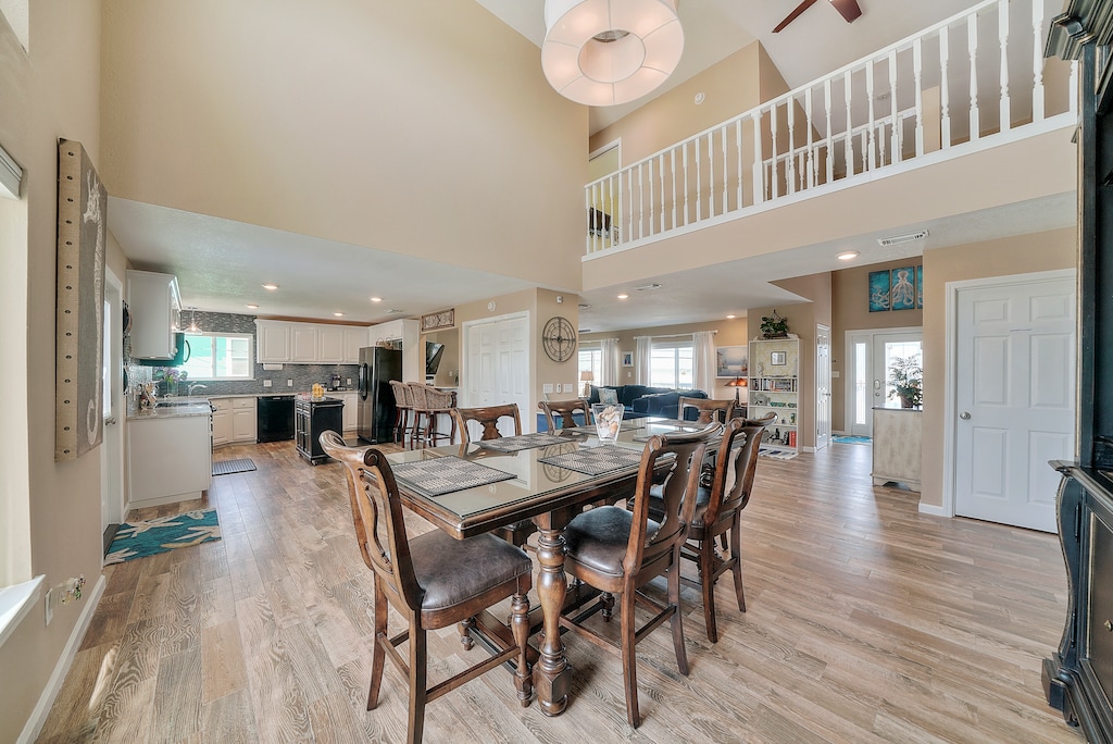 Open and airy main floor