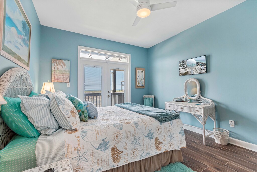 Bedroom 2 with private deck access