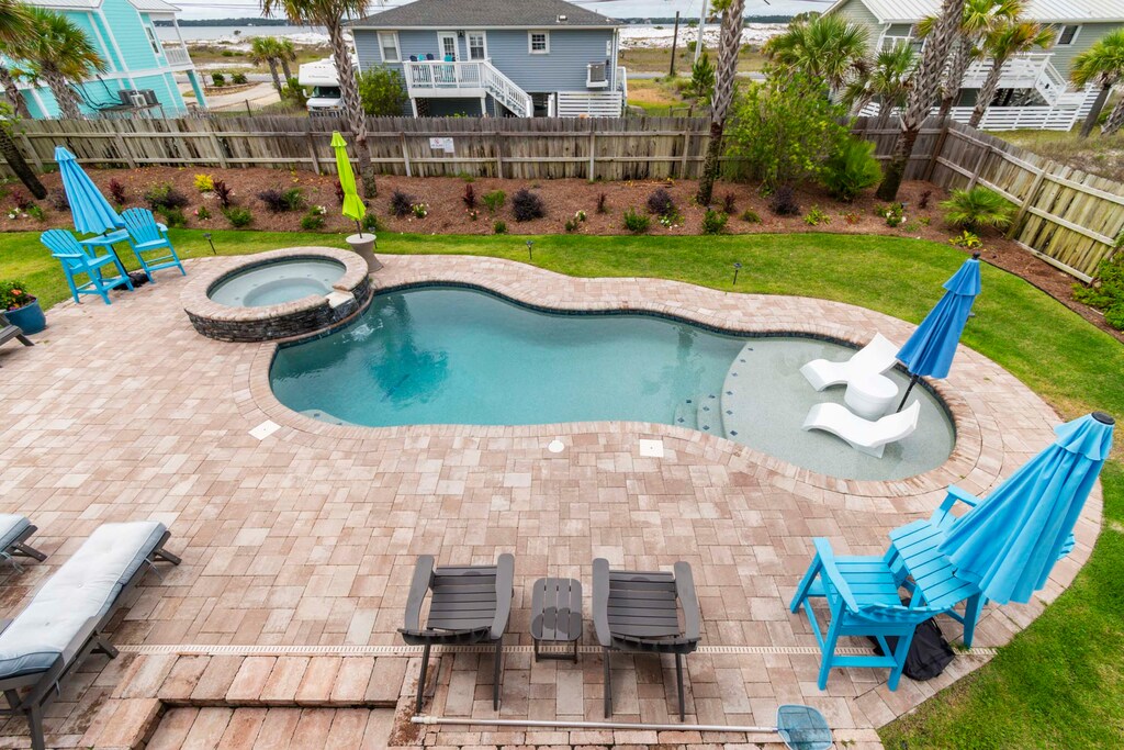 Private resort-style pool