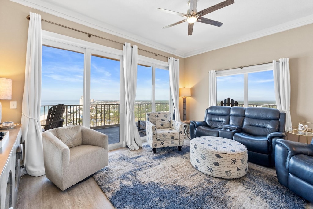 Living Area with Balcony