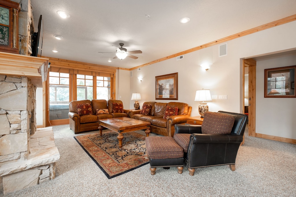 Expansive living room
