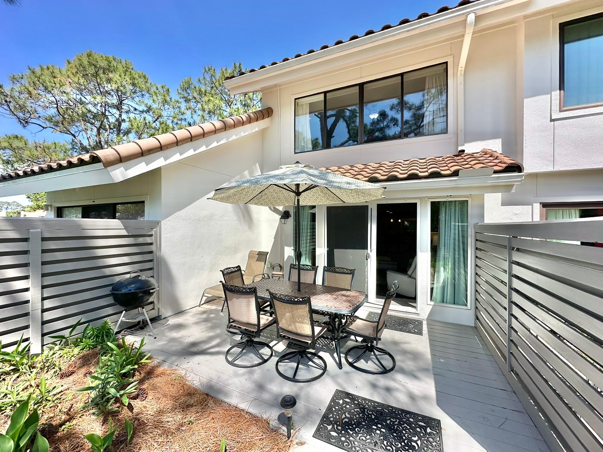 Spacious patio for summer grilling