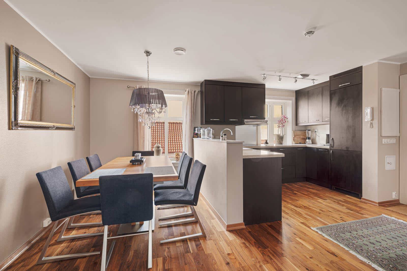 This living room is the heart of the home, featuring a cozy couch