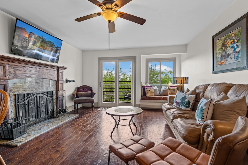 Living Room Fireplace Area
