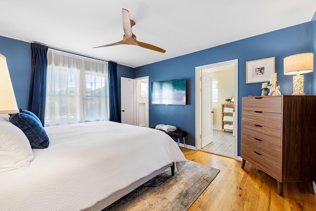 Bedroom #1 - King Bed, TV, En-Suite Bath with a Shower