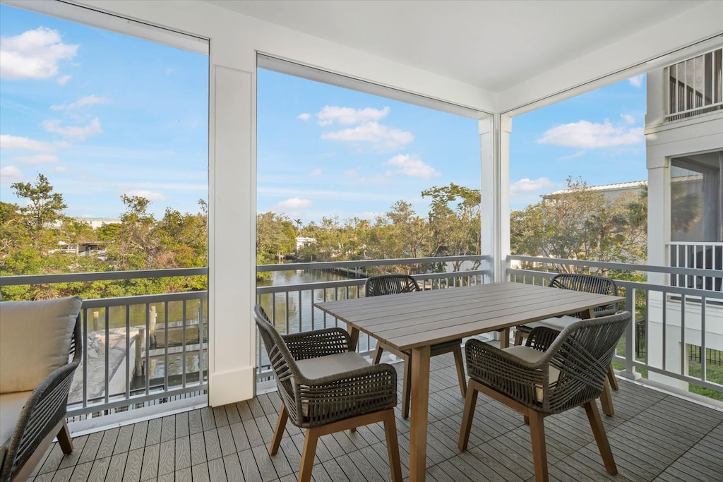 Main Floor Balcony Dining