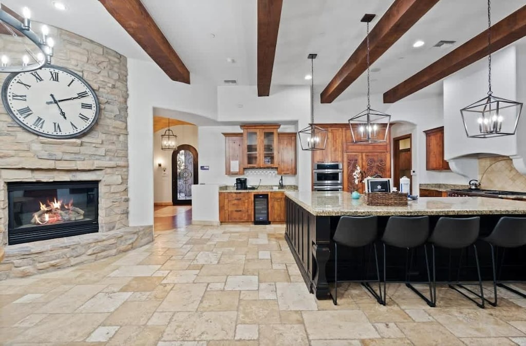 Whip up meals and share stories by the warm glow of the fire.