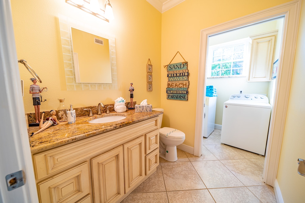 Half Bathroom and Laundry Room - Second Floor