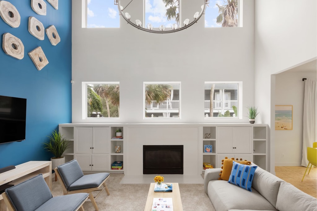 Soaring ceilings and a feature wall that wows every time.