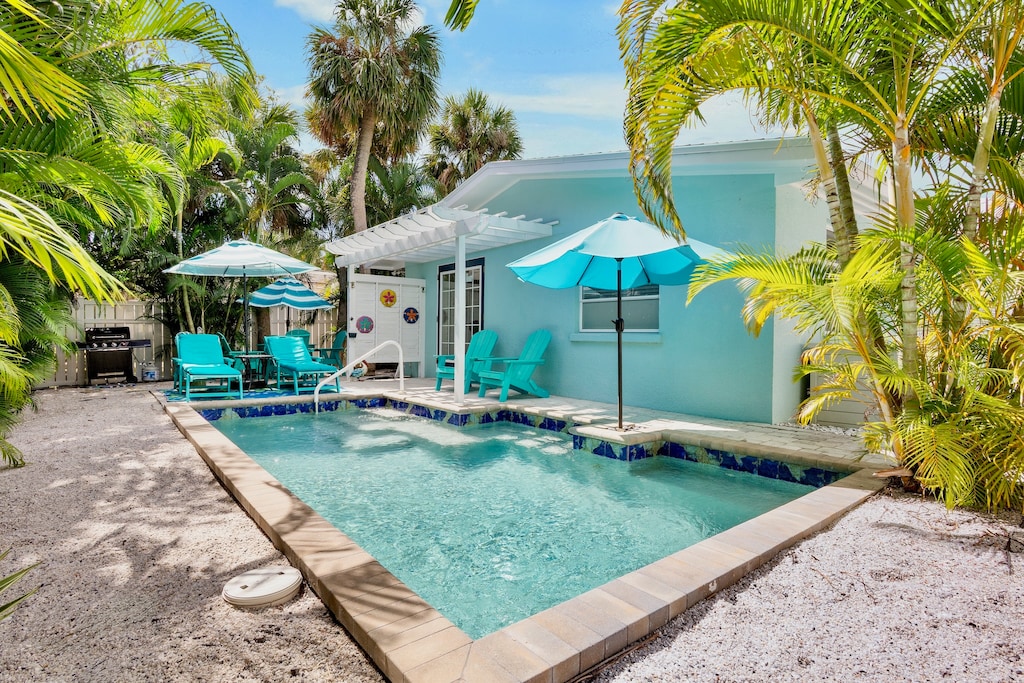 Private Pool and Lounge - Blue Oasis By Anna Maria Vacations