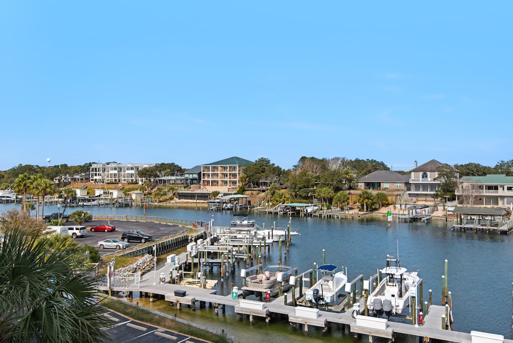 Boat dock view from the balcony